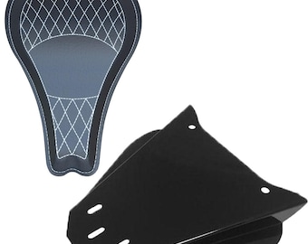 Yamaha V-Star Dragstar XVS650 Leather Solo Seat Kit (16" DIAMOND)