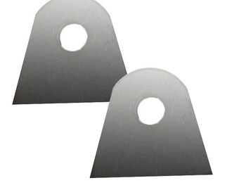 Mill Tech 2 PCS Heavy Duty Weld-On Shackle Mount Tabs - D-Ring Recovery Tabs For Off-Road Bumpers