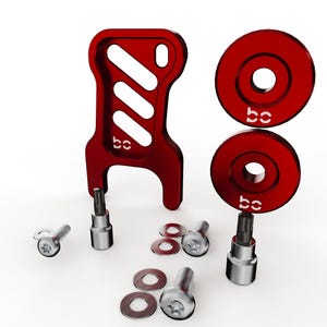 Toyota Tacoma Gen4 2024-2026 Deck Lid Anti-Theft Security (RED) v3 ( Power TailGate Lock + 2pc Stay Cable Lock + 2 Keys )