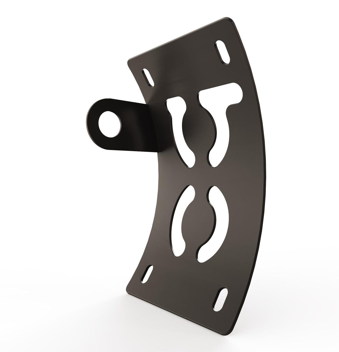 Custom Part UNIVERSAL Vertical License Plate Bracket (CURVED) - Etsy