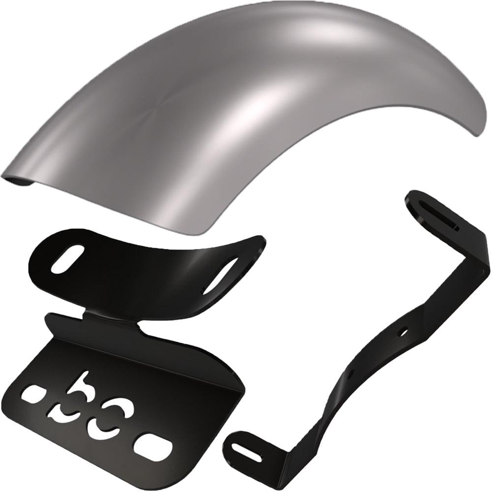 Triumph Bonneville Bobber Rear (ALUMINUM) Fender Combo Kit (Rear Fender + Fender Bracket (Top) + Fender Bracket (Bottom)