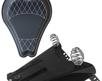 Yamaha V-Star Dragstar XVS1100 Leather Solo Seat Bobber Conversion Kit (13" DIAMOND)