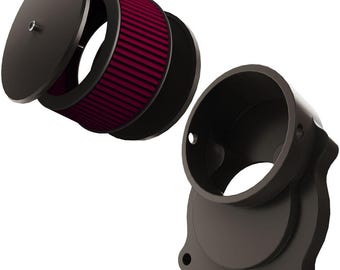 Kawasaki Vulcan VN1500 to Harley Stage 2 Intake Air Cleaner (Adapter + STAGE 2) Intake Air Filter )