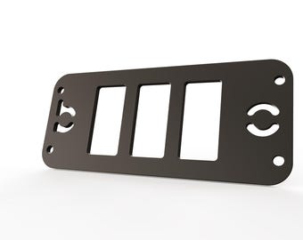 Toyota Tacoma Gen 3 Three Slots Switch Panel Bracket For 2016-up Toyota Tacoma, Fit 39x21mm Switches