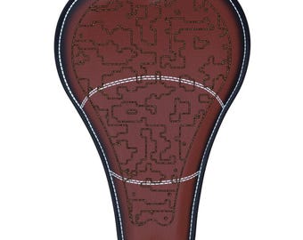 Imperial 16" Leather ANTIQUE Solo Seat (ETCHED) AZT