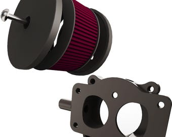 Kawasaki Vulcan vn900 to Harley Stage 1 Intake Air Cleaner (Adapter + Stage 1 Intake Air Filter )