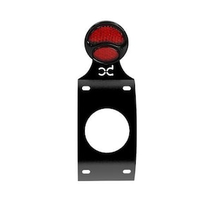 MultiFIT Vertical Curved License Plate Bracket WITH * Break Light *  for Motorcycles