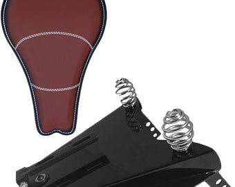 Yamaha V-Star Dragstar XVS1100 Leather Solo Seat Bobber Conversion Kit (16" ANTIQUE)