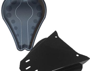 Yamaha V-Star Dragstar XVS650 Leather Solo Seat Kit (13" HOLES)