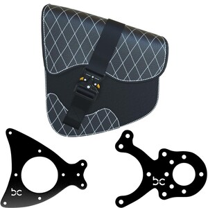 Yamaha Vstar / Dragstar xvs650 SaddleBag Kit (SaddleBag + Left Bike Bracket + SaddleBag Bracket)(DIAMOND)