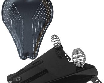 Yamaha V-Star Dragstar XVS1100 Leather Solo Seat Bobber Conversion Kit (13" LINES)