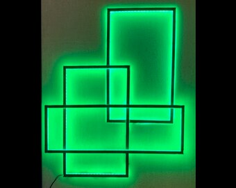 3d Led Wall Art Etsy