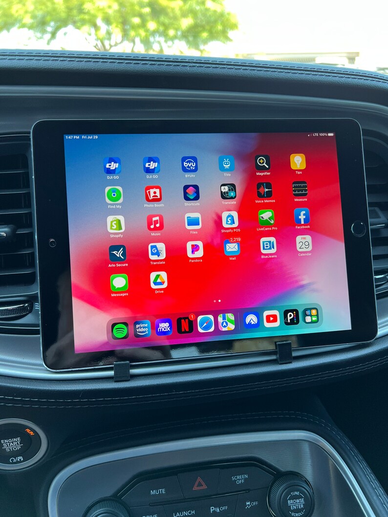 IPad Holder for Dodge Challenger Dashboard Etsy
