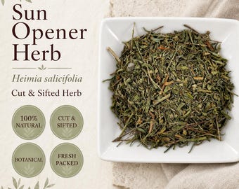 Sun Opener Herb | Heimia Salicifolia | Cut & Sifted | Wild Crafted Loose Leaf Botanical