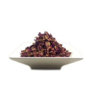 オーガニック ピンクのバラの花びら (Rosa canina) C/S カット & ふるい分け済み - 新鮮なバッチ - 米国内送料無料