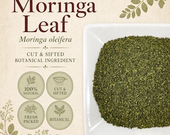 Moringa Blatt | Moringa oleifera | Geschnitten & Gesiebt | Kräutertee Zutat | Wilde Handarbeit