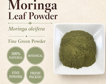 Moringabladpoeder | Moringa oleifera | Botanisch ingrediënt | Wild geoogst