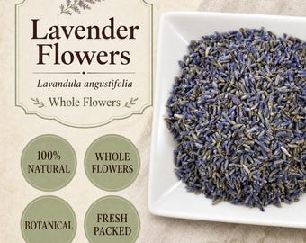 Lavender Flowers | Lavandula angustifolia | Super Blue Emperor Grade | Whole Buds