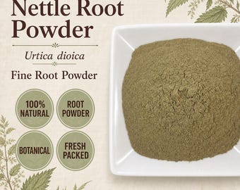Nettle Root Powder | Urtica dioica | Fine Ground Botanical Powder | Wild Crafted
