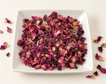Pink Rose Petals | Rosa centifolia | Cut & Sifted Herbal Tea Ingredient | Wild Crafted