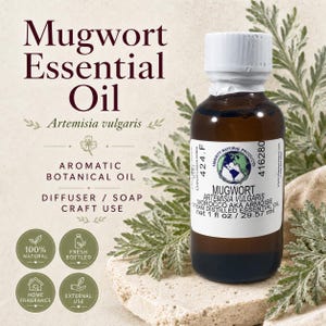 Mugwort Essential Oil (Artemisia vulgaris) | Aromatherapy Oil | Diffuser Blend | Soap Making