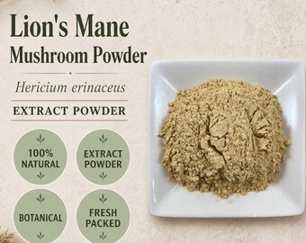 Lion's Mane Mushroom Powder | Hericium erinaceus | Beta Glucan