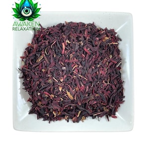 Organic Hibiscus Flowers C/S Cut & Sifted - teas, syrups, cosmetics - Fresh Batch - Free Shipping in USA