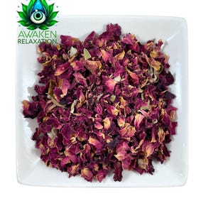 Organic Pink Rose Petals: Freshly Cut & Sifted - Free USA Shipping (Rosa canina)