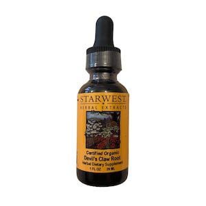 Wildcrafted Devil&#39;s Claw Root Tincture (Harpagophytum procumbens)