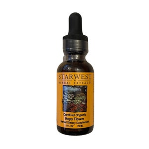 Organic Hops Flower Extract Herbal Tincture (Humulus Iupulus) - Free Shipping in USA