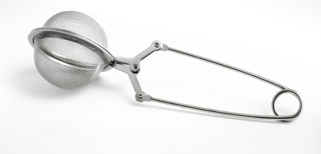 Herbal Tea Strainer W/ Handle stainless Steel Mesh Ball Etsy