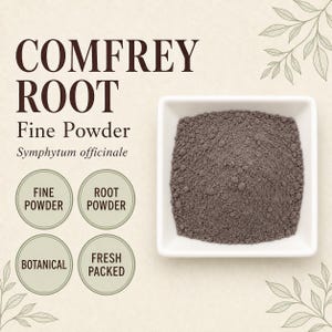 Comfrey Root Powder | Symphytum officinale | Botanical Tea Ingredient | Wildcrafted