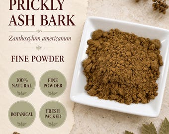 Prickly Ash Bark Powder | Zanthoxylum americanum | Herbal Botanical | Wild Crafted