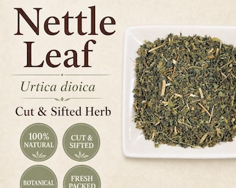 Nettle Leaf | Urtica dioica | Cut & Sifted | Herbal Tea Ingredient | Wild Crafted