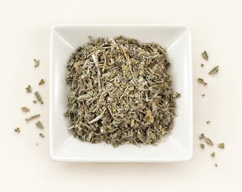 Foglie di salvia / Salvia officinalis / Erba tagliata e setacciata / Ingrediente per tisana / Raccolta selvatica