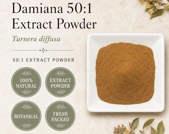 Damiana Extract Powder 50:1 | Turnera diffusa | Concentrated Botanical Extract