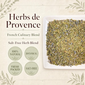 Erbe di Provenza / Senza sale / Miscela di erbe francesi / Condimento culinario fresco immagine 3