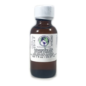 Ashwagandha (Withania somnifera) 1oz Herbal Tincture + Free Fast Shipping in USA