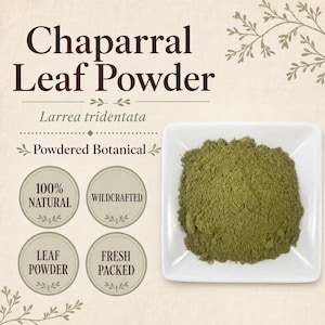 Chaparral Leaf Powder | Larrea tridentata | Botanical Ingredient | Wild Crafted