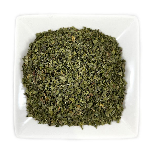 Feuille de menthe verte biologique (Mentha spicata) C/S coupée et tamisée coupe brute ultra fraîche - Livraison gratuite aux États-Unis