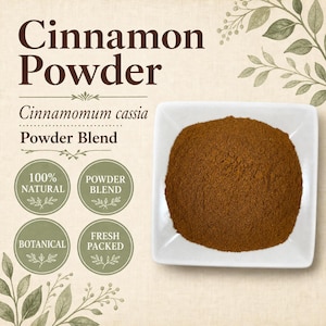 Zimtpulver | Cinnamomum cassia | Feingemahlenes Kulinarisches Gewürz | Wilde Handarbeit Bild 1