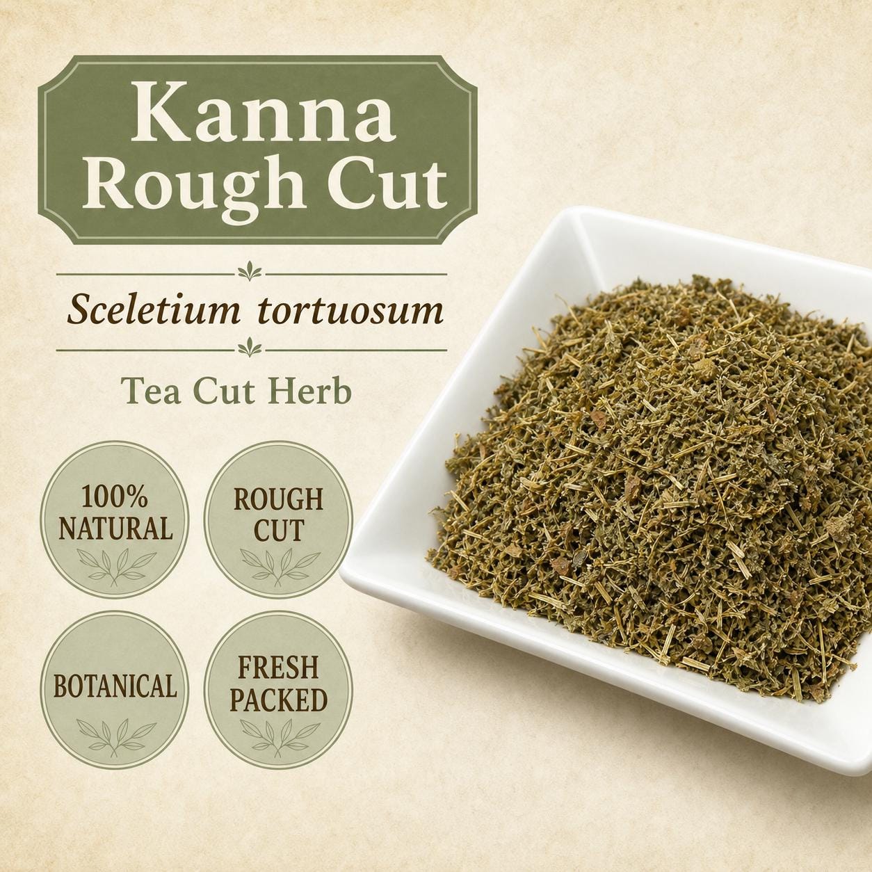 Kanna Herb | Sceletium Tortuosum | Shredded Cut Botanical Herb