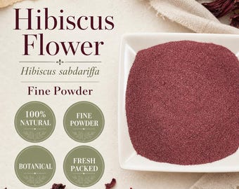 Hibiskusblompulver | Hibiscus sabdariffa | Fin botanisk ingrediens | Vildt producerad