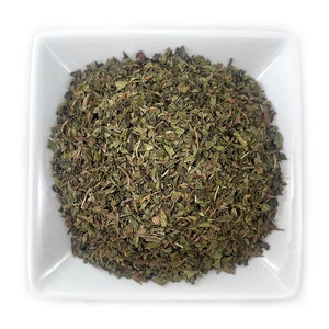 オーガニックペパーミントリーフ（Mentha piperita）C/Sカット＆ふるい分け済みラフカットフレッシュバッチ - 米国内送料無料