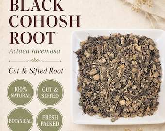Black Cohosh Root | Cimicifuga racemosa | Cut & Sifted | Botanical Tea Ingredient | Wild Crafted