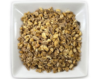 Raiz de Gengibre | Zingiber officinale | Cortada e Peneirada | Ingrediente para Chá | Colhida na Natureza