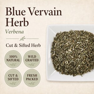 Blue Vervain Herb | Verbena | Cut & Sifted Botanical Ingredient | Wild Crafted