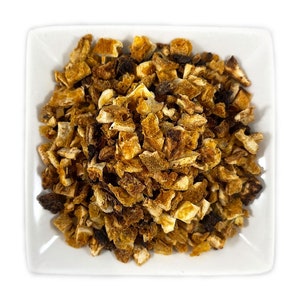 Organic Orange Peel (Citrus sinensis) - Large Cut Sweet Orange Dried - Free Shipping in USA