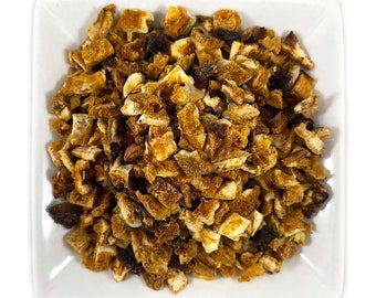 Organic Dried Orange Peel: Large Cut, Sweet Citrus