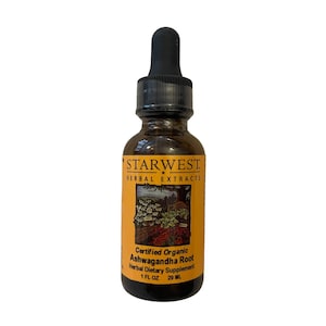 Organic Ashwagandha Extract Tincture (1 oz)